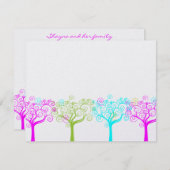 Liana Claire Shimmery Bat Mitzvah Sweet 16 RSVP (Voorkant / Achterkant)