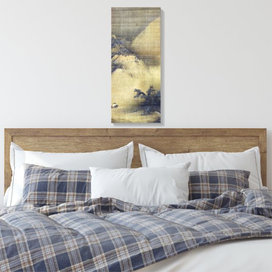 Liang Kai Snowy Scenery Canvas Afdruk (Insitu (Slaapkamer))