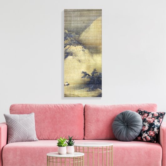 Liang Kai Snowy Scenery Canvas Afdruk (Insitu (Woonkamer))