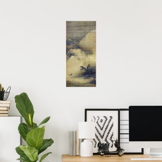 Liang Kai Snowy Scenery Poster (Thuiskantoor)