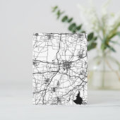 Liaocheng China City Map Briefkaart (Staand voorkant)