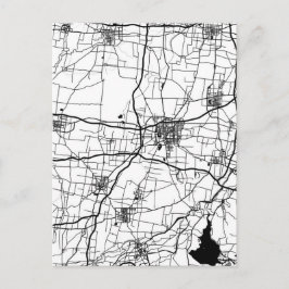 Liaocheng China City Map Briefkaart