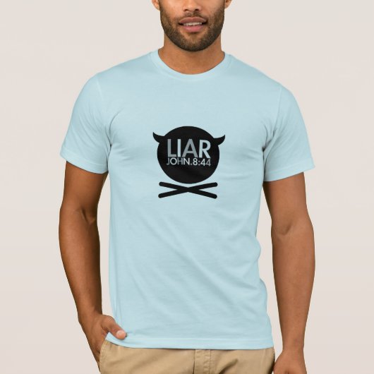 LIAR - John.8:44 T-shirt (Voorkant)