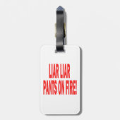 Liar Liar Bagagelabel (Achterkant verticaal)