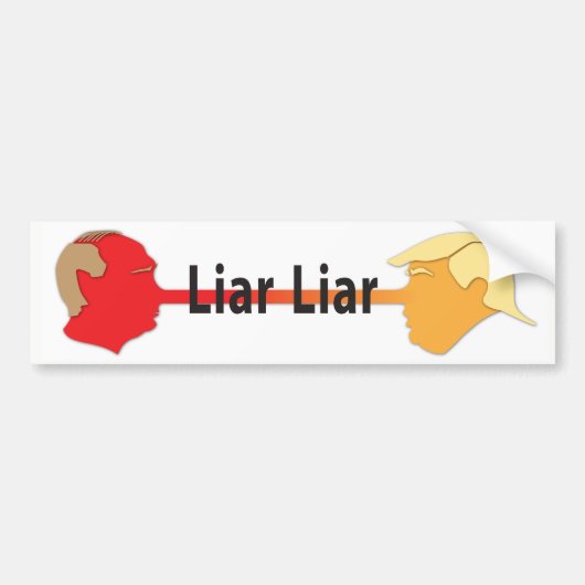 Liar Liar Bumpersticker (Voorkant)