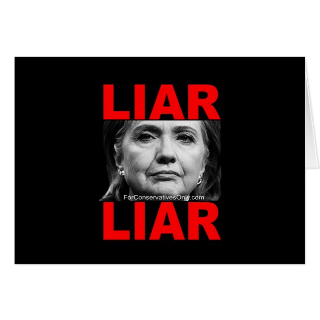 Liar Liar Hillary Clinton (Voorkant Horizontaal)