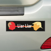 Liar Liar (op zwart) Bumpersticker (Op auto)
