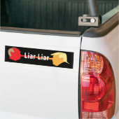 Liar Liar (op zwart) Bumpersticker (Op Truck)