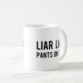 Liar Liar Pants on Fire Koffiemok (Voorkant rechts)