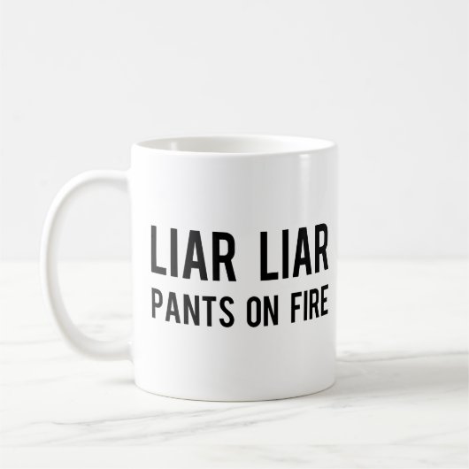 Liar Liar Pants on Fire Koffiemok (Links)