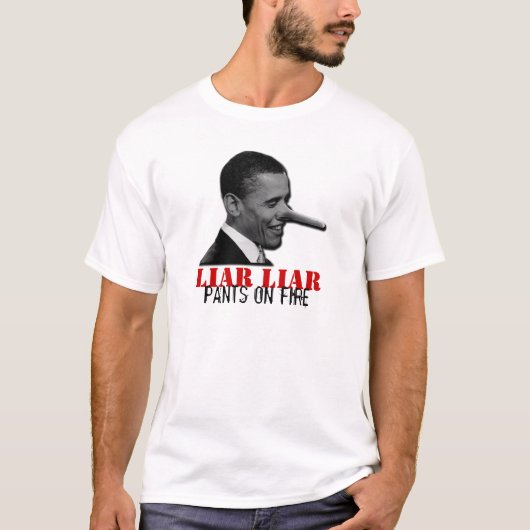 Liar Liar Pants on Fire T-shirt (Voorkant)