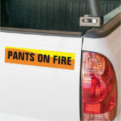 LIAR LIAR PANTS OP BRAND BUMPERSTICKER (Op Truck)