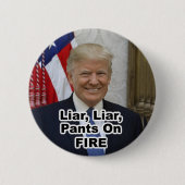 Liar, Liar, Pants op FRE-portret Ronde Button 5,7 Cm (Voorkant)