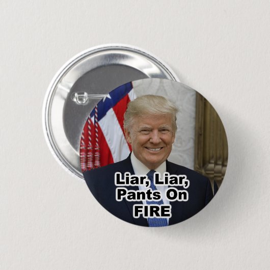 Liar, Liar, Pants op FRE-portret Ronde Button 5,7 Cm (Voorkant /achterkant)