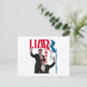 Liar - Mitt Romney & Paul Ryan Briefkaart (Staand voorkant)