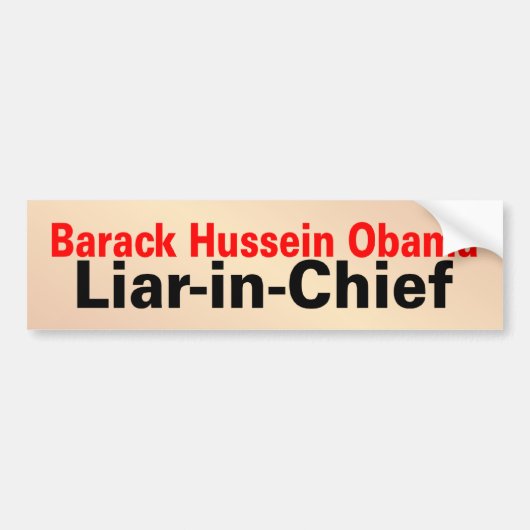 LiarInChief Bumpersticker (Voorkant)