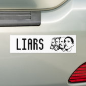 LIARS-bumpersticker Bumpersticker (Op auto)