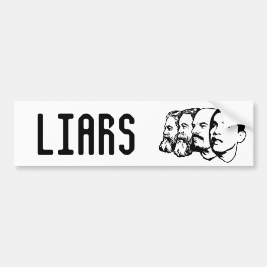 LIARS-bumpersticker Bumpersticker (Voorkant)