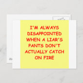 LIARS.png Briefkaart (Voorkant / Achterkant)