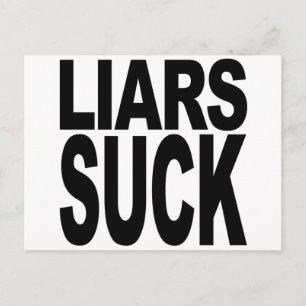 Liars Suck Briefkaart