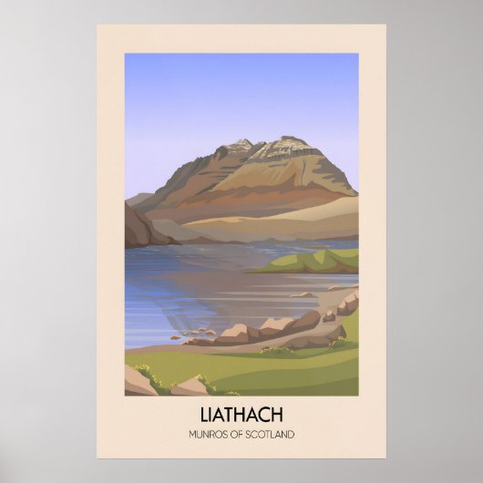 Liathach Munros van Schotland Poster (Voorkant)