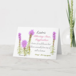 Liatris Blank Card Bedankkaart