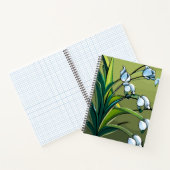 lib, valley, green, white, flower, floral, blosso notitieboek (Binnen)