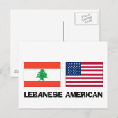 Libanees Amerikaans Briefkaart (Voorkant / Achterkant)