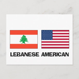 Libanees Amerikaans Briefkaart