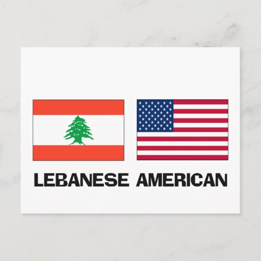 Libanees Amerikaans Briefkaart (Voorkant)