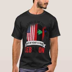 Libanees - Amerikaans patriothart komt uit Libanon T-shirt