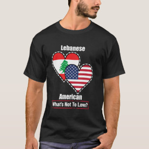 Libanees-Amerikaanse hartvlaggen Wat is niet om va T-shirt