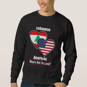 Libanees-Amerikaanse hartvlaggen Wat is niet om va Trui