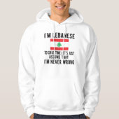 Libanees erfgoed Libanon beweegt Libanese vlag Hoodie (Voorkant)
