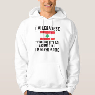 Libanees erfgoed Libanon beweegt Libanese vlag Hoodie