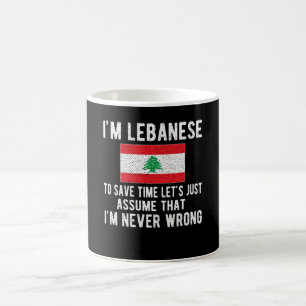 Libanees erfgoed Libanon beweegt Libanese vlag Koffiemok