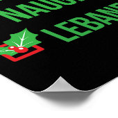 Libanees Grappig Libanon Pajama Kerstcadeau 1 Poster (Hoek)