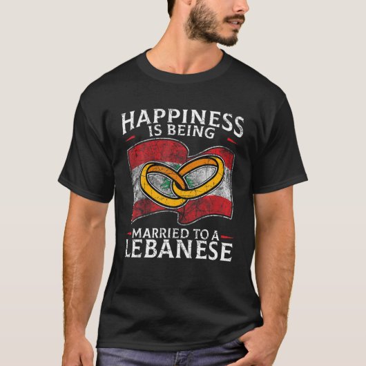 Libanees huwelijk Libanon huwelijkshuwelijk T-shirt (Voorkant)
