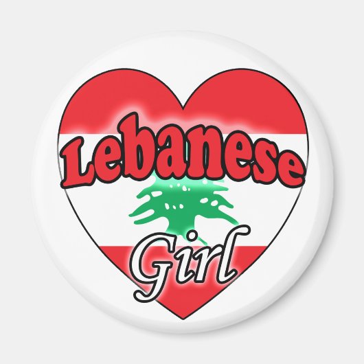Libanees Meisje Magneet (Voorkant)