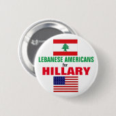 Libanese Amerikanen voor Hillary 2016 Ronde Button 5,7 Cm (Voorkant /achterkant)