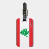 Libanese Bagagelabels, patriottische Libanese vlag Bagagelabel (Voorkant verticaal)