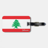 Libanese Bagagelabels, patriottische Libanese vlag Bagagelabel (Achterkant horizontaal)