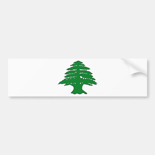 Libanese cedar bumpersticker (Voorkant)
