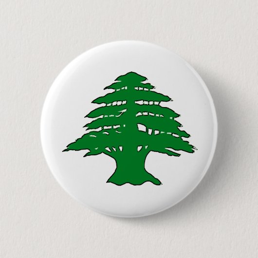 Libanese cedar ronde button 5,7 cm (Voorkant)