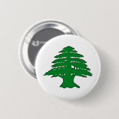 Libanese cedar ronde button 5,7 cm (Voorkant /achterkant)