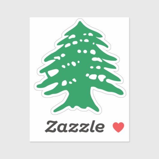 Libanese cederboom Zeer Libanees Libanon Beiroet Sticker (Vel)