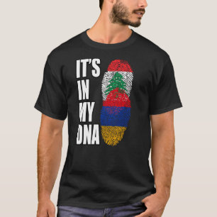 Libanese en Armeense Mix DNA-werelderfgoedvlag T-shirt