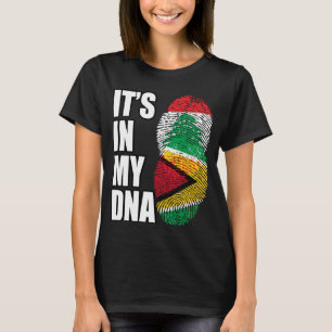 Libanese en Guyanese mix DNA erfgoed vlag T-shirt