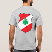 Libanese Flag Independence Celebration T-shirt (Achterkant)