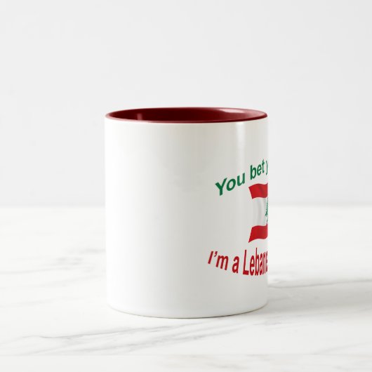 Libanese grootmoeder - Bet Uw Kibbi Tweekleurige Koffiemok (Center)